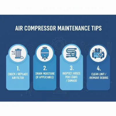 Essential maintenance steps for extending air compressor lifespan